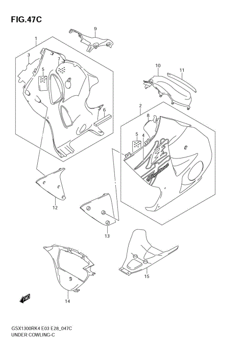 UNDER COWLING (GSX1300RZK5)