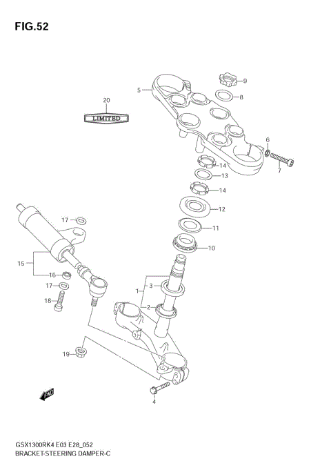 BRACKET - STEERING DAMPER