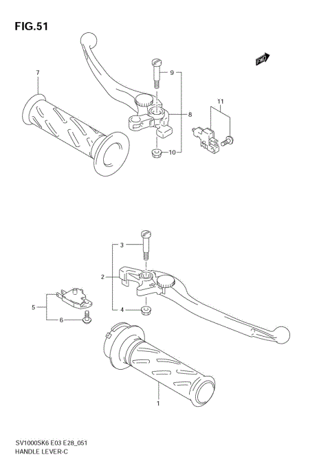 HANDLE LEVER (SV1000K6) (NOT FOR US MARKET)