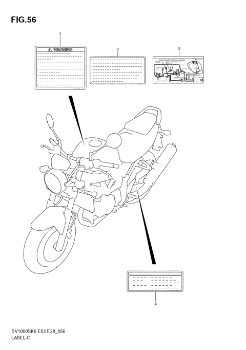LABEL (SV1000K6) (NOT FOR US MARKET)