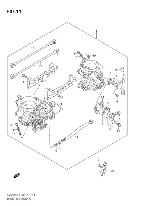 THROTTLE BODY (MODEL K3/K4/K5/K6)