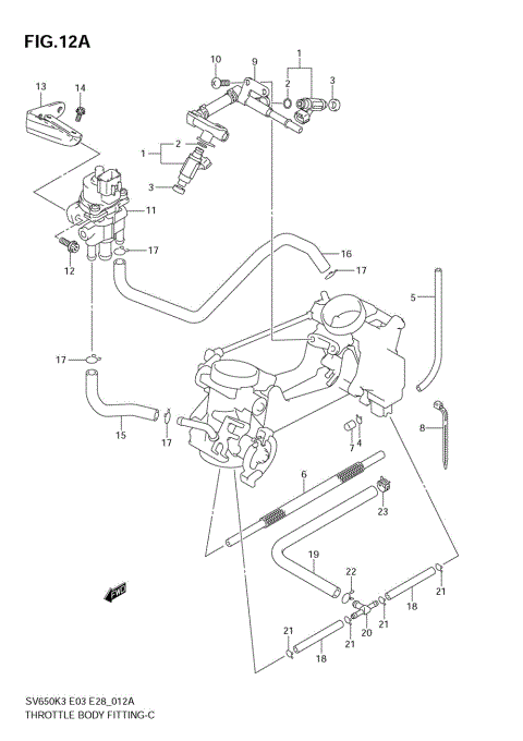 THROTTLE BODY FITTING (MODEL K7)