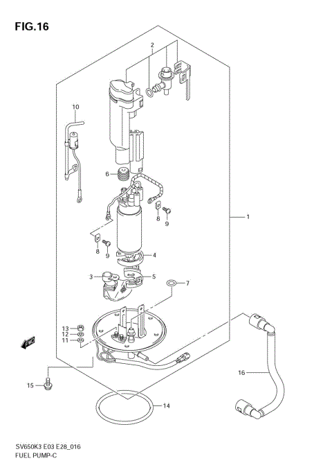 FUEL PUMP (MODEL K3/K4)