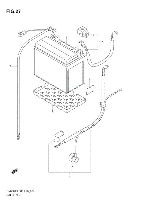 BATTERY (SV650/SV650S)