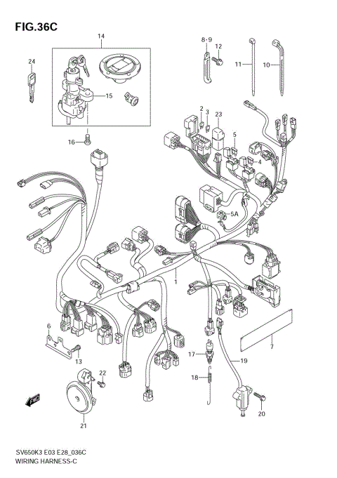 WIRING HARNESS (SV650AK7)