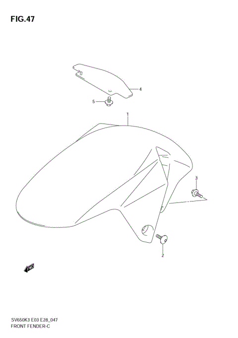 FRONT FENDER (MODEL K3/K4/K5/K6)