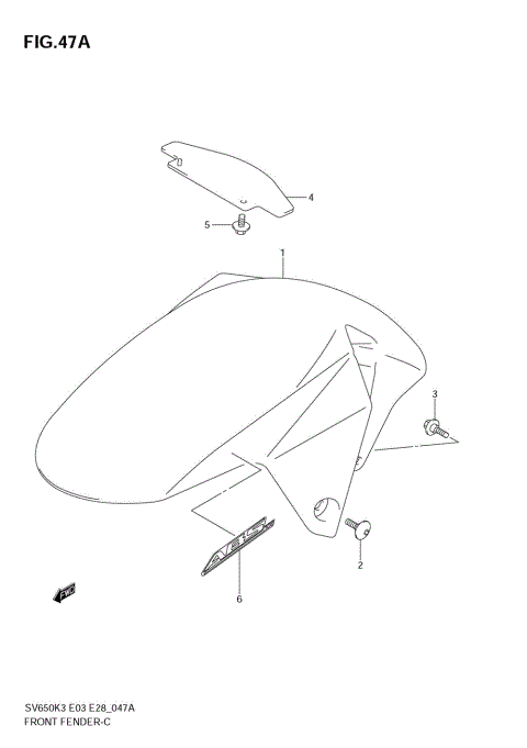 FRONT FENDER (MODEL K7)