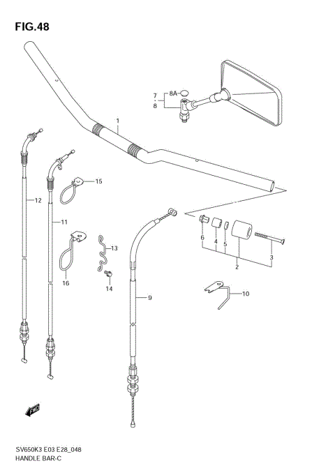 HANDLEBAR (WITHOUT COWLING)