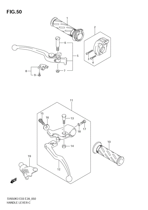 HANDLE LEVER (MODEL K3/K4/K5/K6)