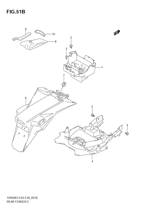 REAR FENDER (WITH ABS)