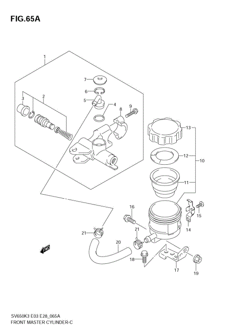 FRONT MASTER CYLINDER (SV650SAK7)