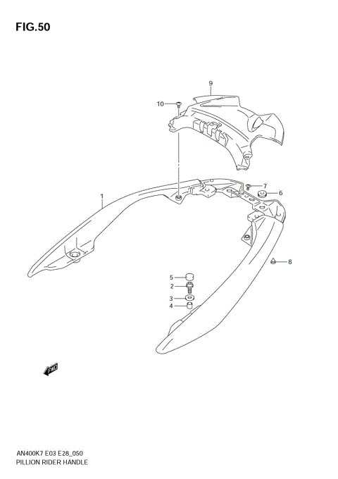 PILLION RIDER HANDLE