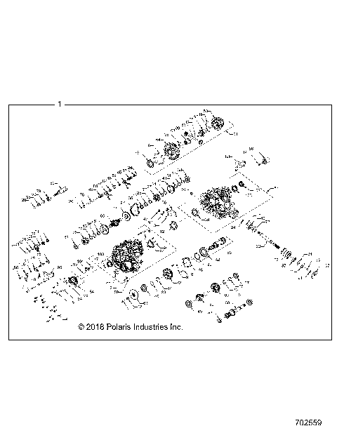 DRIVE TRAIN, MAIN GEARCASE INTERNALS - Z19VBE99F2/S99C2/CM (702559)