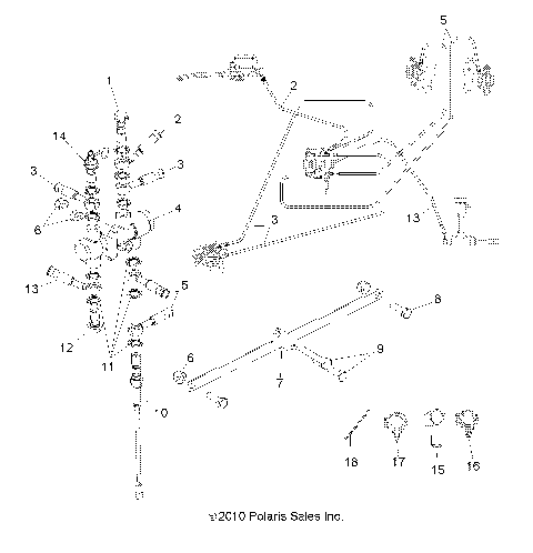 BRAKES, VALVE SYSTEM and LINES - A13NA32FA (49ATVBRAKELINE11BOSSI)