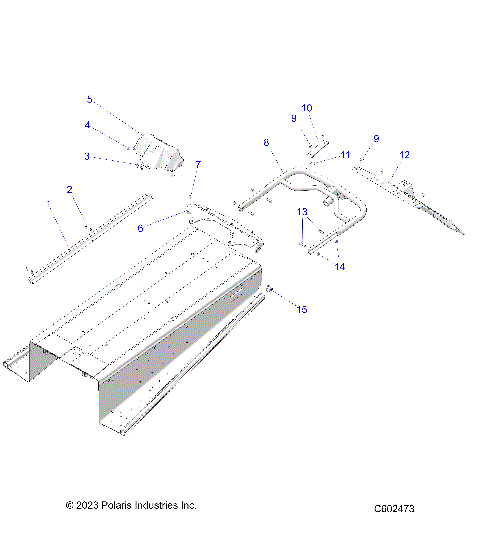 BODY, BUMPER, REAR, SNOWFLAP and TAILLIGHT COVER - S24CEF5TSL (C602473)