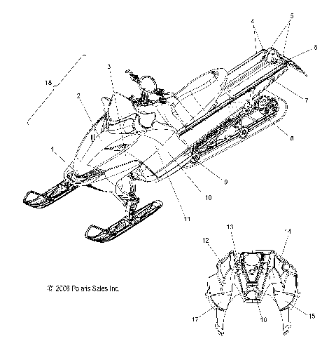 BODY, DECALS - S08PL7JS (49SNOWDECAL08RMKSPL)
