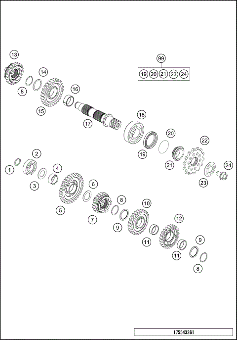 TRANSMISSION II - COUNTERSHAFT