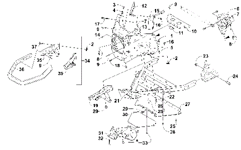 FRONT BUMPER AND FRAME ASSEMBLY [102838]