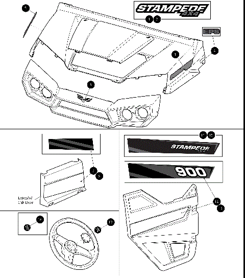 HOOD/DOOR DECALS [302518]