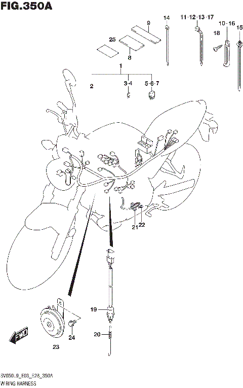 WIRING HARNESS (SV650L9 E03)