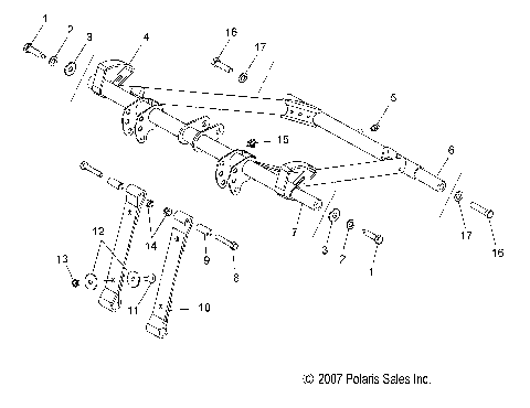 SUSPENSION, TORQUE ARM, FRONT - S09PU7ES/EE (49SNOWFTA09WIDE)