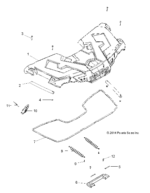 BODY, STORAGE, FRONT - A20SDE57K5 [49ATVSTORAGE15570AA]