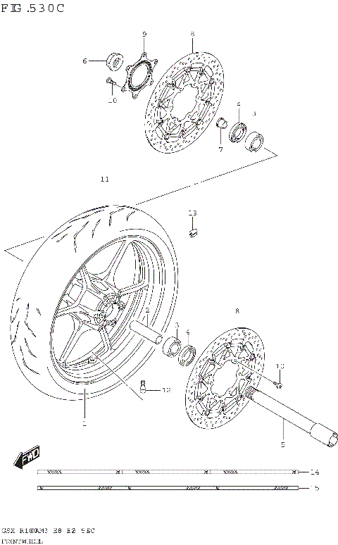 FRONT WHEEL (GSX-R1000RZA)