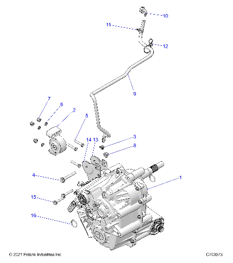 DRIVE TRAIN, MAIN GEARCASE MOUNTING - Z25NMF99A4/A5/B4/B5 (C703073)