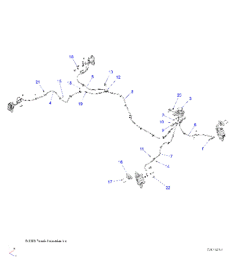 BRAKES, BRAKE LINES AND MASTER CYLINDER - R23RRU99A9/AJ/AK/AX/B9/BJ/BK/BX (C701377-1)