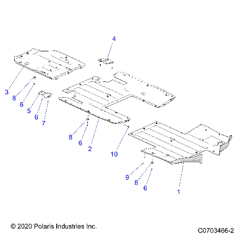 CHASSIS, SKID PLATES - Z23RMU2KAN/BN (C0703466-2)