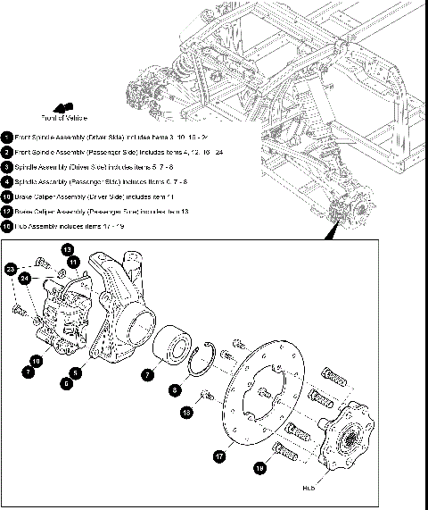 FRONT SPINDLE ASSEMBLY