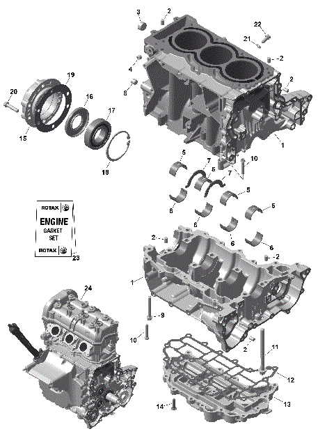 01- ROTAX - Crankcase