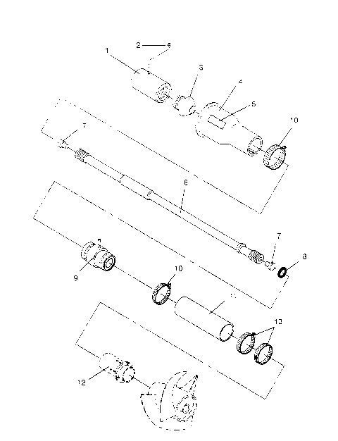 DRIVE SYSTEM  SLT 750 B954170 (4930563056B003)