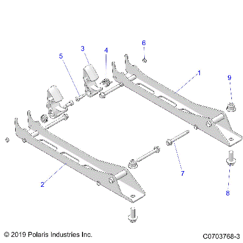 BODY, SEAT MOUNTING, PASS. - Z21RAF92AH/BH (C0703768-3)