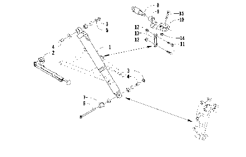 SHOCK ABSORBER AND SWAY BAR ASSEMBLY [91702]