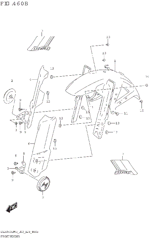 FRONT FENDER (DL1050RJ)
