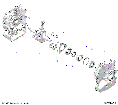 ENGINE, CRANKCASE & CRANKSHAFT