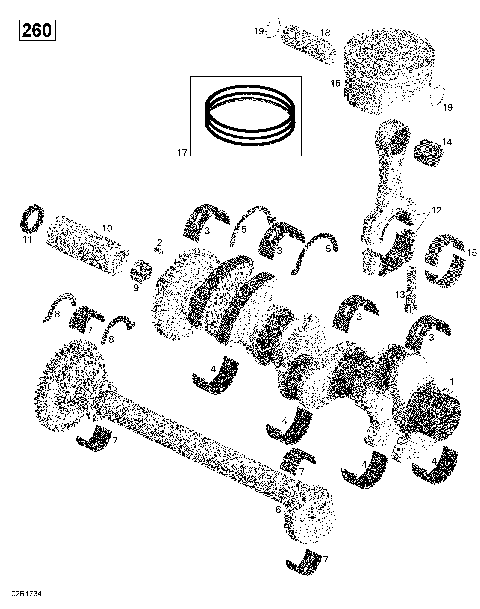 01- Crankshaft, Pistons And Balance Shaft - 260