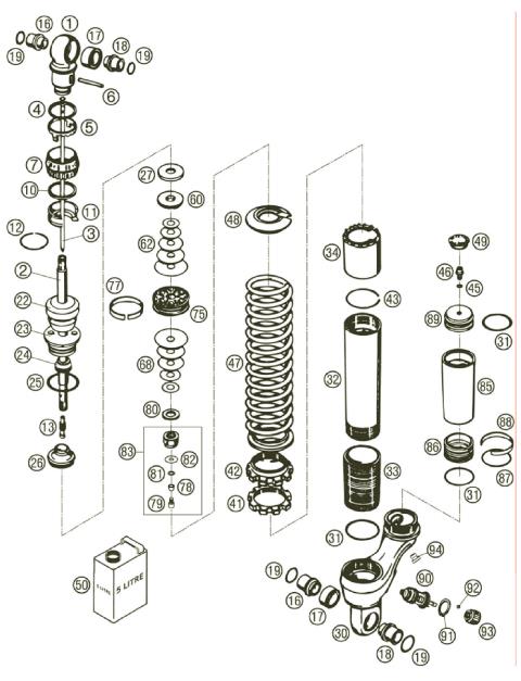 MONOSHOCK DISASSEMBLED