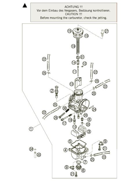 CARBURETOR KEIHIN PWK
