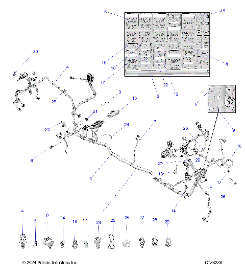 ELECTRICAL, WIRE HARNESS - R25RSY99AF/BF/AK/BK/AS/BS/AL/BL/AP/BP/A9/B9 (C733230)