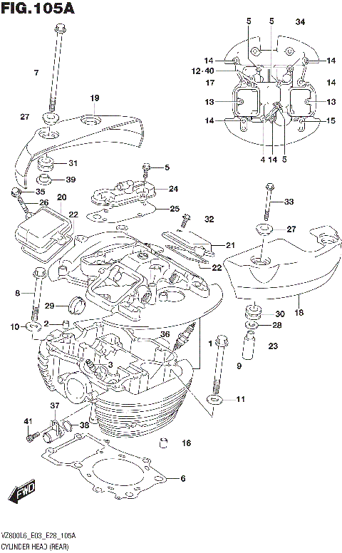 CYLINDER HEAD (REAR)