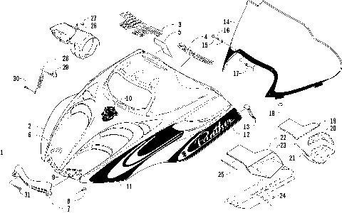 HOOD AND WINDSHIELD ASSEMBLY [86176]