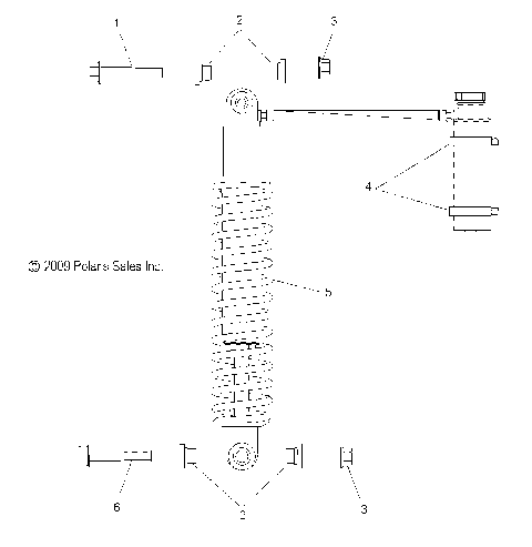 SUSPENSION, SHOCK ASM. IFS (7043206) - S12PP7FSL (49SNOWSHOCKIFS7043206TRBO)