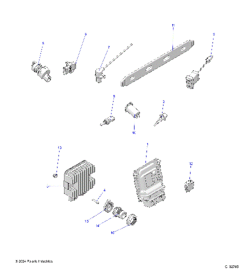 ELECTRICAL, SWITCHES, SENSORS, ECU and CONTROL MODULES - A25SXD95A9 (C102705)