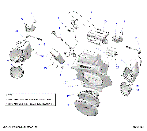 ELECTRICAL, AUDIO, FRONT - Z25RPP2KAE/BE (C750845)