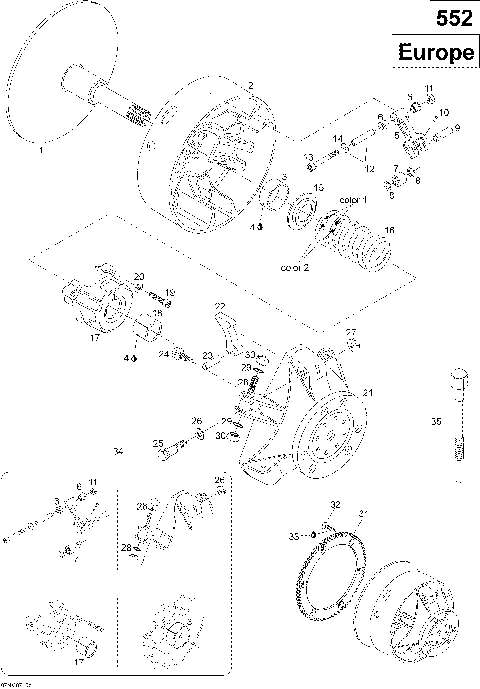 05- Drive Pulley 550F SUV, Europe