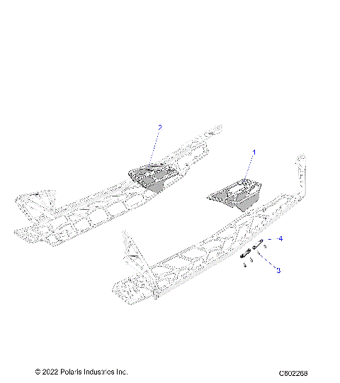 CHASSIS, PASSENGER FOOTRESTS - S23TDH6RS (C602268)