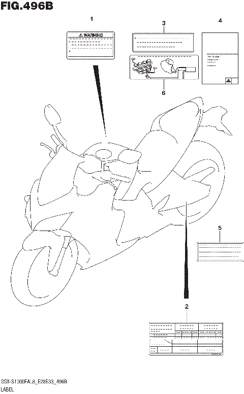 LABEL (GSX-S1000FAL8 E33)