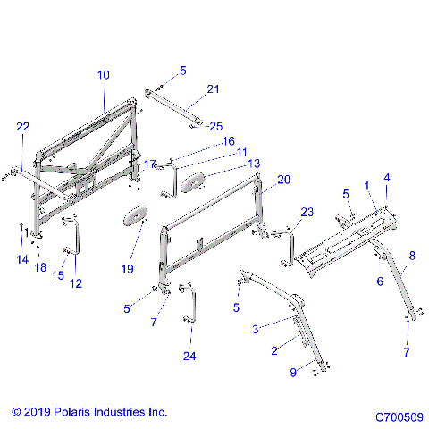 CHASSIS, CAB FRAME - D22P4ED4B4/FD4B4 (C700509)